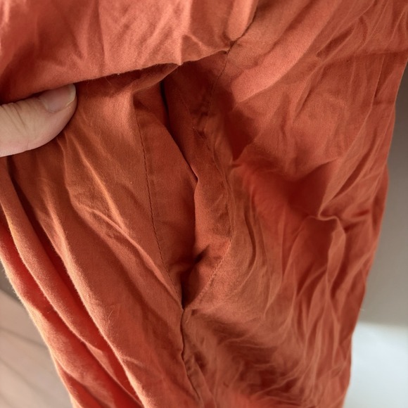 Ethnic by Outfitters and is size M Women's Orange Top Embroidered Long Sleeve - Picture 8 of 11